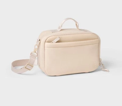 Bolso de almuerzo de neopreno sintético - All InMotion™ crema: cierre de cremallera Foto 1 de 4