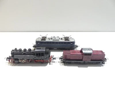 Trix Express H0 3er Lokomotiven Konvolut Bastelloks ohne OVP AU168 - Bild 1 von 4