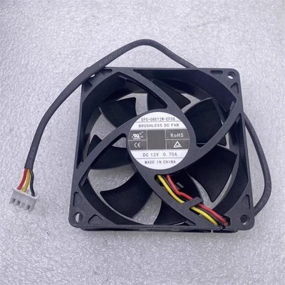 12V 0.70A 80*25mm Server Inverter Switch Cooling Fan EFC-08E12W-EF07 EF06 3-Wire - Image 1 of 2