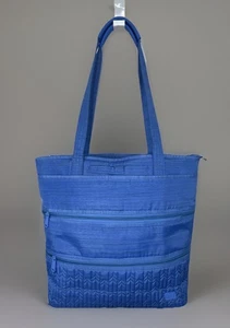 LUG Taxi Travel Tote Brushed Marina Blue Trolley Strap Organizer Diaper Bag - Picture 1 of 14