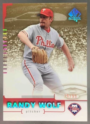 Randy Wolf 2004 SP Authentic Gold /99 #27 Phillies - Image 1 of 4