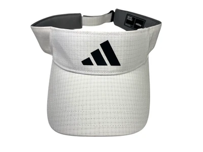 ADIDAS Blanco/Negro VISERA ATLÉTICA Verano Caminata Correr Pista Fútbol Golf Gimnasio Sombrero Foto 1 de 4