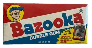 1990 Topps Bazooka Bubble Gum with Baseball Card Sealed Box (B186) - Picture 1 of 6