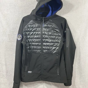 SUPERDRY MOUNTAIN SOFTSHELL HYBRID HOODIE JACKET Black SIZE Large - Picture 1 of 7