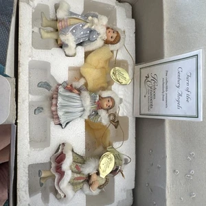 3 Turn Century Angels: Heirloom Ornaments Ashton Drake Sweetness Spirit Harmony - Picture 1 of 12