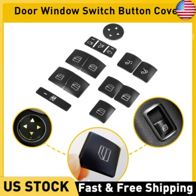 Cubierta de botón interruptor ventana reposabrazos reposabrazos puerta coche Mercedes-Benz E350 2010-2015 14x Foto 1 de 4