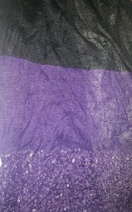 Woman's LOFT Black and Purple Scarf  NWT - Picture 1 of 5