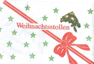 Stollenbeutel Pergament Papier 20x7x52cm, Stollen Schläuche Weihnachtsstollen - Bild 1 von 1