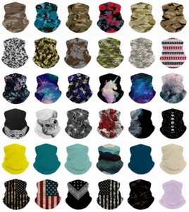 Bandana Gesichtsmaske Sturmhaube wiederverwendbar waschbar Halstuch Schal Sonnenschutz - Bild 1 von 26