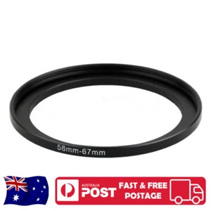 58-67 mm 58mm to 67mm 58mm-67mm Step-Up Stepping Up Ring Filter Adapter - Picture 1 of 2