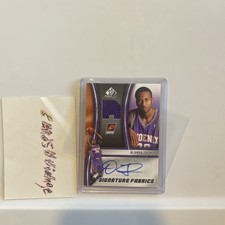 ALANDO TUCKER 2009-10 UD SP GAME USED PATCH AUTOGRAPH CARD SF-TU