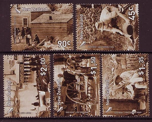 NEW ZEALAND 2006 GOLD RUSH set of 5 UNMOUNTED MINT - Picture 1 of 1