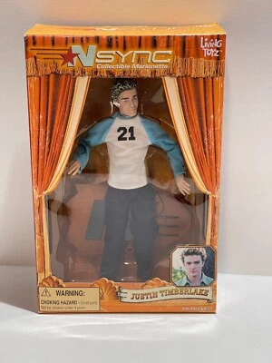 NSYNC JUSTIN TIMBERLAKE КУКЛА ФИГУРКА КОЛЛЕКЦИОННАЯ МАРИОНЕТКА НОВЫЙ B14 - Изображение 1 из 4
