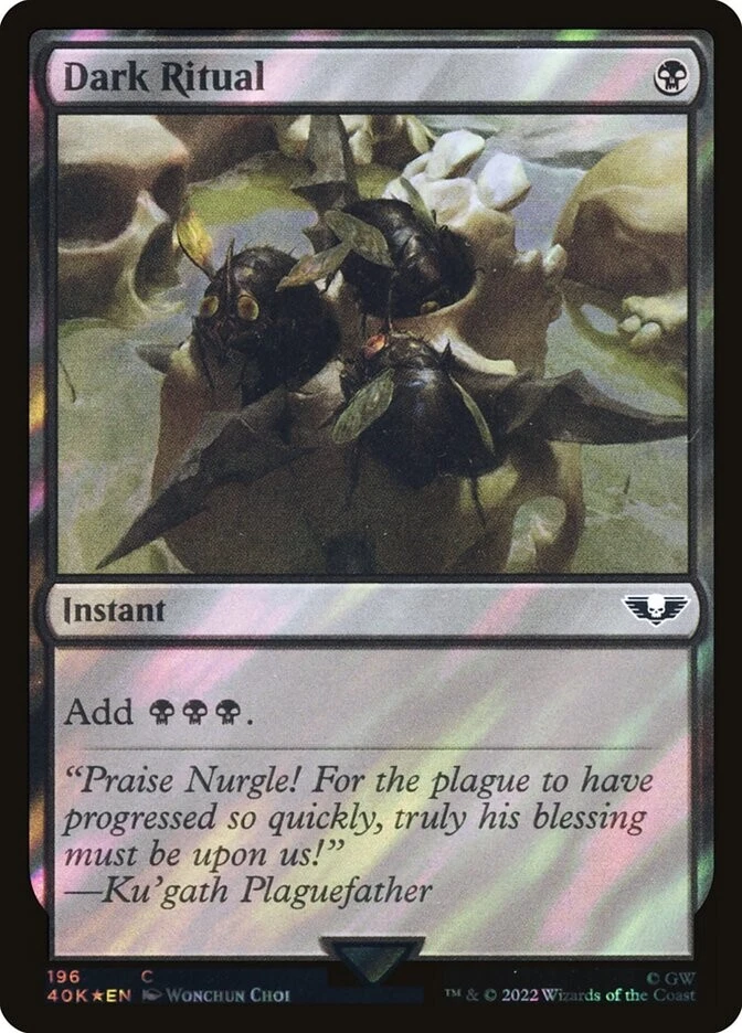 MTG | Dark Ritual (Surge Foil) | Warhammer 40,000 40K | Magic the Gathering | NM - Image 1 of 1