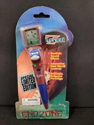Bolígrafo digital de juego con pantalla Z de fútbol Endzone nuevo en paquete vintage Foto 1 de 2