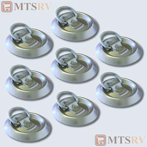 Brophy RR08 800 lb. Zinc Tie Down - 8-PACK - Circular Surface Bolt On Rope Ring - Imagen 1 de 1