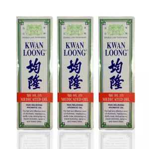 (Pack de 3) Aceite medicinal Kwan Loong ~ 57 ml ~ ¡EXP 2028!!! - Imagen 1 de 3