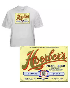 HOERBER BRAUEREI ZAPFBIER ETIKETT T-SHIRT BERWYN ILL SMALL-XXXLARGE (F) - Bild 1 von 1