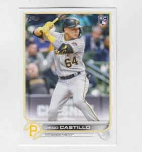 (10) Diego Castillo 2022 TOPPS UPDATE ROOKIE LOT #US85 PITTSBURGH PIRATES RC - Picture 1 of 1