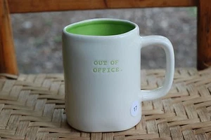 Rae Dunn New OUT OF OFFICE. MUG Green Magenta Artisan Magnolia Farmhouse  - Picture 1 of 3