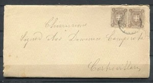 s4348)REGNO 1899 Busta (aperta tre lati) Cerchiara di Calabria per Castrovillari - Afbeelding 1 van 1