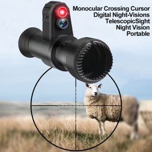850nm IR Night Vision Monocular Cross Cursor Infrared Scope Telescope 4X Zoom - Picture 1 of 11
