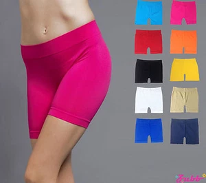 PANTALONES CORTOS BÁSICOS AJUSTADOS MINI BICICLETA ELÁSTICOS SPANDEX LEGGING YOGA XS S M L - Imagen 1 de 22