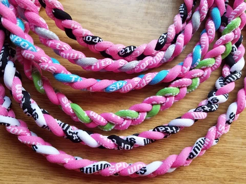 Titanium Ionic Tornado Sport Baseball Necklace 20"  3-rope Braid US Seller Cover