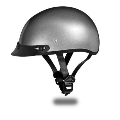 Daytona Skull CAP Leather Covered M/C DOT Approved Helmet Daytona Helmets - Image 1 of 4