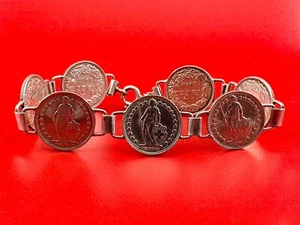 Silber Vintage 835/800 Schweizer 1/2 Franken Münzarmband, 8 Zoll, 21,12 gm - Bild 1 von 12