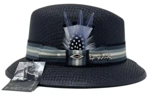 Cappello Fedora Danny De La Paz Firmato Nero Lowrider Da Uomo By Summit Cappelli - Foto 1 di 4