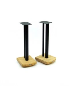 Atacama Moseco 6 Speaker Stands - Natural Bamboo-Satin Black Pole - Picture 1 of 1