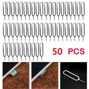 50 x Sim Ejector Card Removal Tray Pin Opener Tool For Apple iphone iPad Samsung - Picture 1 of 7