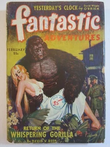 Fantastic Adventures v.5 #2, Feb. 1943 GD/VG  RG Jones Gorilla Abduction Cvr! - Picture 1 of 5