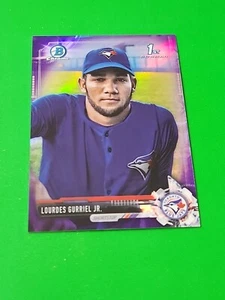 Lourdes Gurriel Jr 2017 Bowman Chrome Purple Refractor 144/250 Toronto Blue Jays - Picture 1 of 6