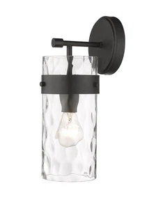 Fontaine 1-Light Wall Sconce In Matte Black - Picture 1 of 1