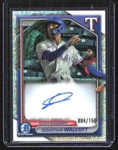 Bowman 2024 cromado Sebastian Walcott Bowman automático elección HTA/150 Rangers - Imagen 1 de 2
