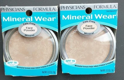 2 Boxes Physicians Formula Mineral Wear Face Powder Creamy Natural 2413 SPF - Image 1 of 2
