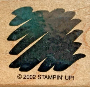 Vintage Stampin Up SHADOW SCRIBBLE 2002 Einzelstempel 1,5 x 1,5 Zoll - Bild 1 von 5