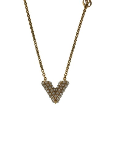 LOUIS VUITTON（LV） LOUIS VUITTON Collier donna Essential V placcato oro top incluso