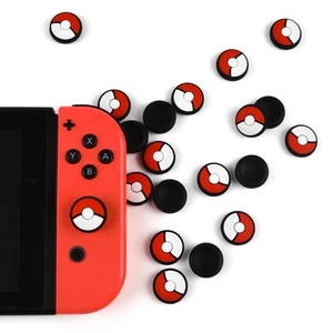 Nintendo Switch / Lite / OLED Analog Thumb Stick Grip Cap Covers Pokeball 2PCS - Picture 1 of 3