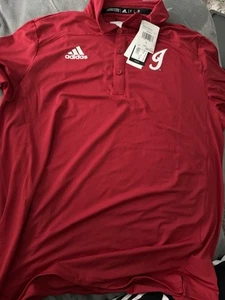 red indiana hoosiers adidas button up - Picture 1 of 2