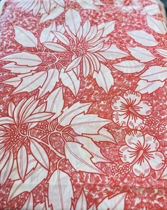 VTG Red on White Florals by Creations J &B GORLIER St Maarten BP 88 F.W.I - Picture 1 of 12