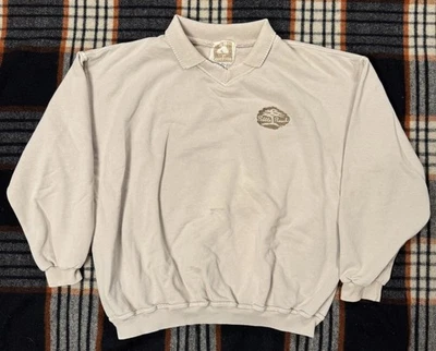 Vintage Pebble Beach Sweatshirt Mens Medium Collared Crewneck Golf Embroidered - Image 1 of 4