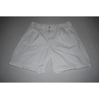 Pantalones Cortos Brooks Brothers Para Hombre Talla 35 Chinos Caquis Golf Blanco Plisado Foto 1 de 4