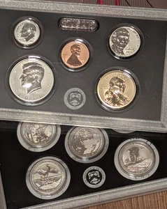 2018 S US Mint Silver Reverse Proof Set - 10 Coins w/ Box & COA - Picture 1 of 1