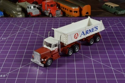 HO Scale Herpa, Arne's Gravel Truck and Trailer, White, incomplete - Image 1 of 4