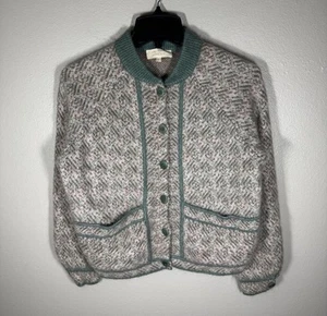 Chaqueta de mohair Sézane Noah Kid para mujer talla S turquesa moteada - Imagen 1 de 14