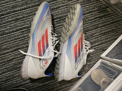 adidas F50 Pro TF Advancement - Footwear White/Solar Red/Lucid Blue - Image 1 of 4