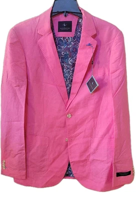 Abrigo deportivo Tailorbyrd, abrigo deportivo de mezcla de lino TAILORBYRD, rosa, 40L-42L-44S Foto 1 de 4